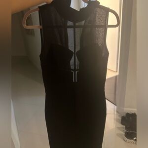 Brand new black Herve leger midi dress